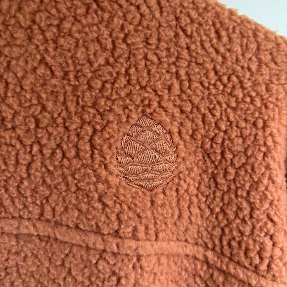 Stio Women's Rawlins Shearling 1/2 Zip Fleece Pullover Maple Brown Cozy Sz M - Picture 8 of 9